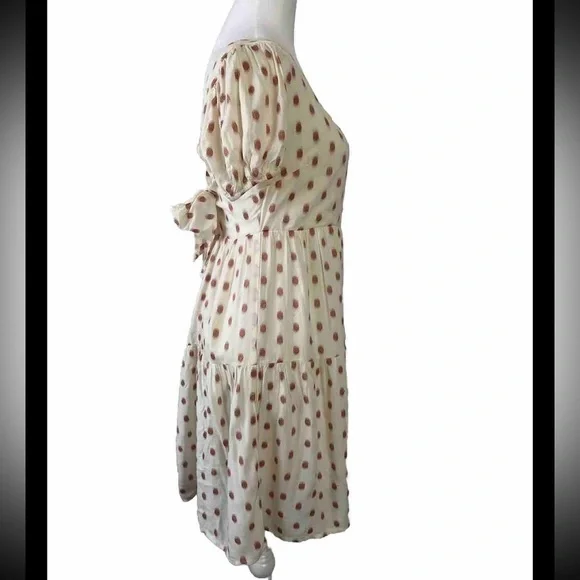 Jessica Simpson Ivory Open Back Tiered Summer Dress Small - Picture 2 of 6